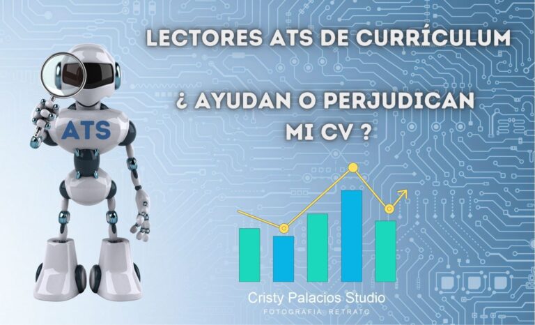 Robot ejemplificando un ATS que es un lector de Currículos con dibujo de una gráfica
